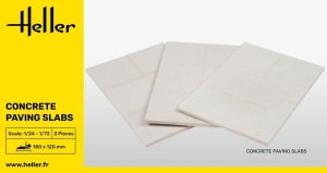 Heller 81257 - 1:72 , 1:35, 1:24 Concrete Paving Slabs