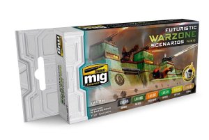 AMMO MIG 7154 - Futuristic Warzone Scenarios Color Set