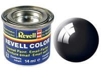 REVELL 07 - Farba błyszcząca Black 14 ml