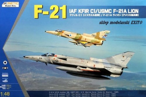 Przejdź do produktu KINETIC 48053 - 1:48 Kfir C1 / USMC F-21A Lion