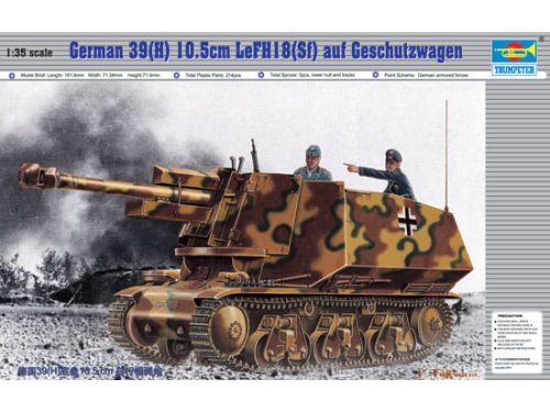 Przejdź do produktu TRUMPETER 00353 - 1:35 German 39(H) 10.5cm LeFH18(Sf) auf Geschutzwagen
