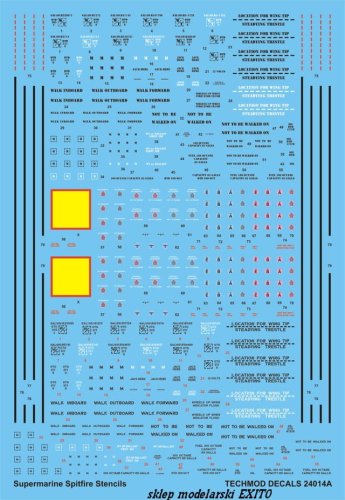 Przejdź do produktu TECHMOD 24014 - 1:24 Supermarine Spitfire Mk.I - XVI Stencils