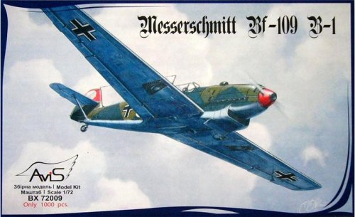 Przejdź do produktu AVIS 72009 - 1:72 Messerschmitt Bf-109 B-1