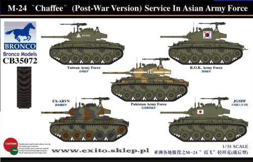 Przejdź do produktu BRONCO CB 35072 - 1:35 M-24 Chaffee (Post-War Version) Serv. In Asia Army force