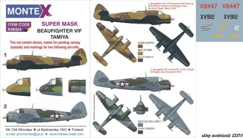 Przejdź do produktu MONTEX K48324 - 1:48 Beaufighter VIF