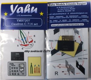 YAHU YMS7207 - 1:72 Caudron C.714 Cyclone zestaw akcesoriów