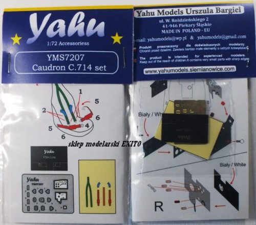 Przejdź do produktu YAHU YMS7207 - 1:72 Caudron C.714 Cyclone zestaw akcesoriów