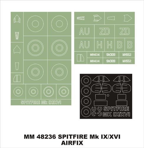 Przejdź do produktu MONTEX MM48236 - 1:48 Spitfire Mk.IX/XVI
