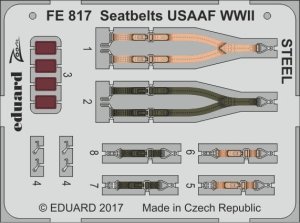 EDUARD FE817 - 1:48 Seatbelts USAAF WWII - Steel