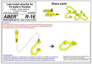 ABER R-16  - 1:35 Late model shackle for Pz.Kpfw.V Panther