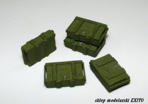 EUREKA XXL E-015 - 1:35 Drewniane skrzynki do amunicji7.5 cm Kw.K.37/Stu.K.37 L/24 - Pz.III /Pz.IV /StuG III