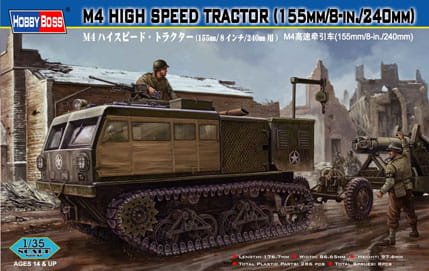 Przejdź do produktu HOBBY BOSS 82408 - 1:35 M4 High Speed Tractor (155mm/8-in./240mm)