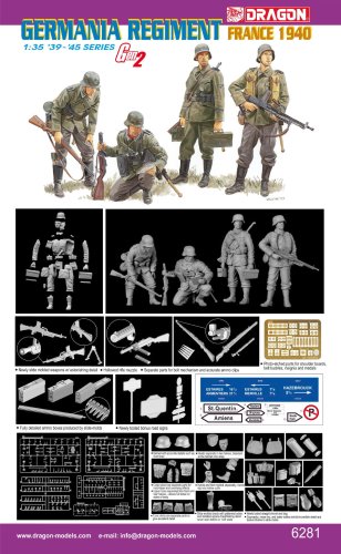 Przejdź do produktu DRAGON 6281 - 1:35 Germania Regiment France 1940