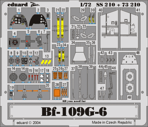 Przejdź do produktu EDUARD SS210 - 1:72 Bf 109G-6