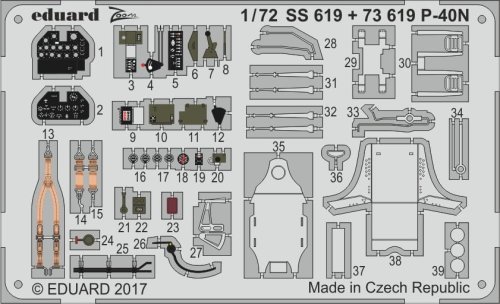 Przejdź do produktu EDUARD SS619 - 1:72 Curtiss P-40N