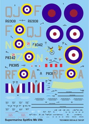 Przejdź do produktu TECHMOD 72012 - 1:72 Spitfire Mk.I/IIb