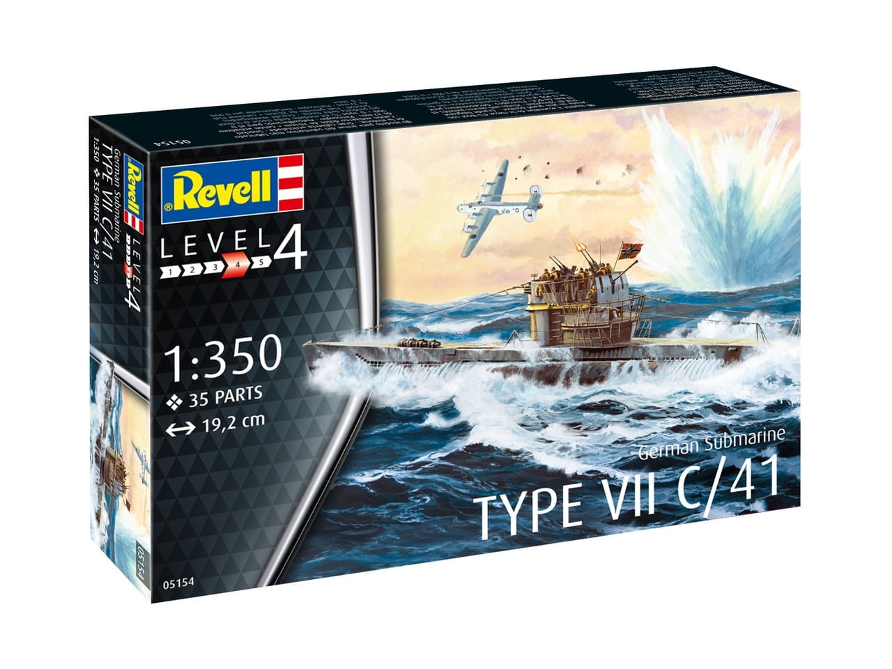 Przejdź do produktu REVELL 05154 - 1:350 German Submarine Type VIIC/41