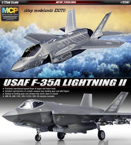 Przejdź do produktu ACADEMY 12507 - 1:72 USAF F-35A Lightning II