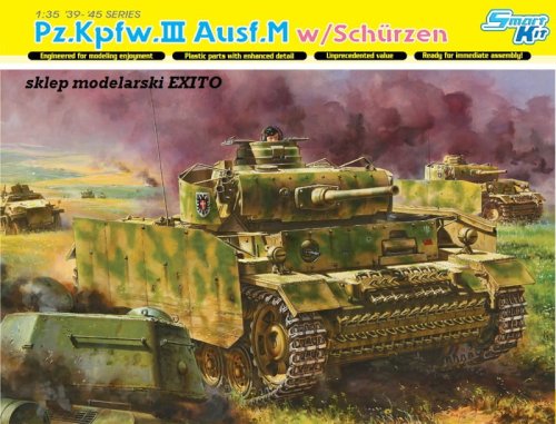 Przejdź do produktu DRAGON 6604 - 1:35 Pz.Kpfw.III Ausf.M w/Schurzen