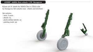 EDUARD 632087 - 1:32 A6M5c Zero wheels