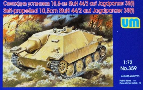 Przejdź do produktu UNIMODELS 359 - 1:72 Self-propelled 10,5cm StuH-44/2 auf Jagdpanzer 38 (t)