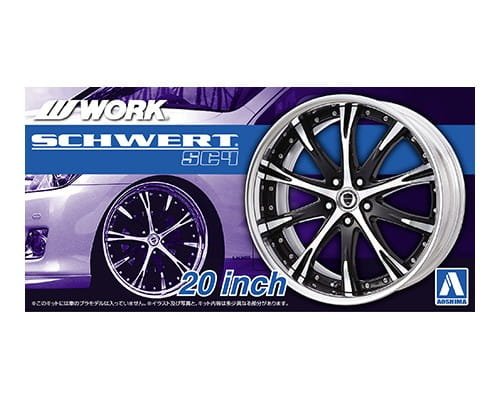 Przejdź do produktu AOSHIMA 05276 - 1:24 Felgi + Opony Schwert SC4 20inc