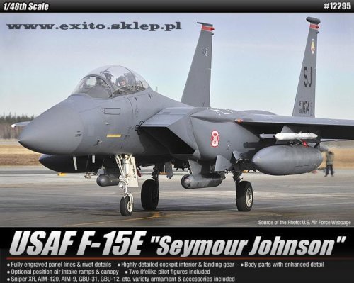 Przejdź do produktu ACADEMY 12295 - 1:48 USAF F-15E Seymour Johnson