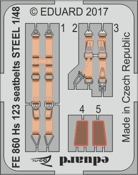 Przejdź do produktu EDUARD FE860 - 1:48 Hs 123 seatbelts  - Steel