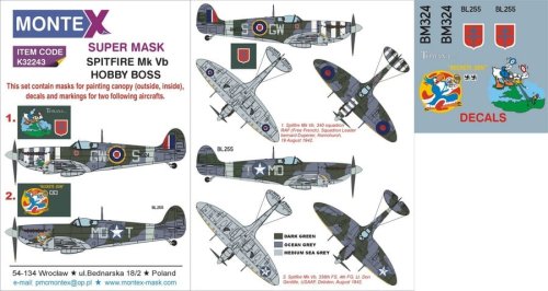 Przejdź do produktu MONTEX K32243 - 1:32 Spitfire Mk.Vb