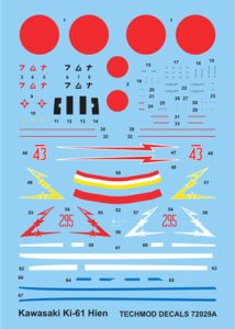 TECHMOD 72029 - 1:72 Kawasaki Ki-61-I Hien