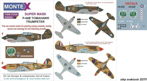 Przejdź do produktu MONTEX K32254 - 1:32 P-40B Tomahawk