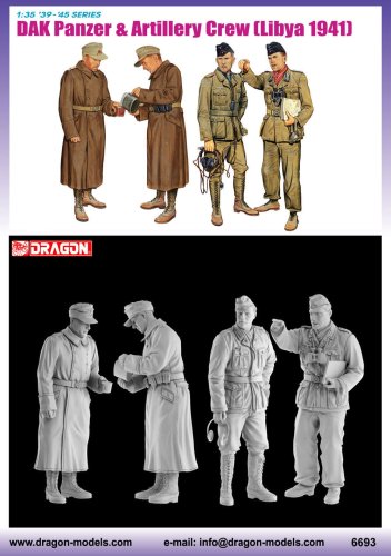 Przejdź do produktu DRAGON 6693 - 1:35 DAK Panzer & Artillery Crew - Libya 1941