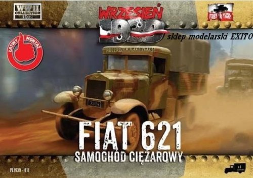 Przejdź do produktu FIRST TO FIGHT 011 -  Wrzesień 1939 - 1:72 Samochód ciężarowy Fiat 621  - Gazetka w zestawie z modelem