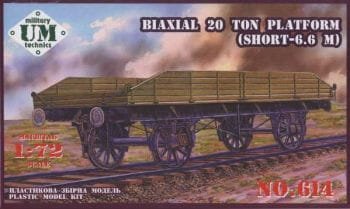 Przejdź do produktu UNIMODELS 614 - 1:72 Biaxial 20 Ton Platform