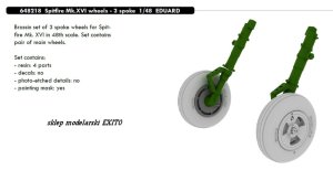 EDUARD 648218 - 1:48 Spitfire Mk.XVI wheels - 3 spoke