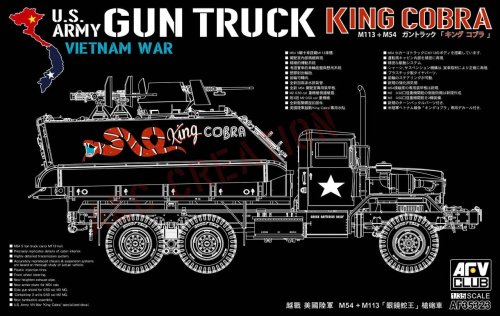 Przejdź do produktu AFV CLUB 35323 - 1:35 US Army Vietnam war Gun Truck King Cobra M113 + M54