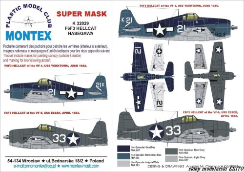 Przejdź do produktu MONTEX K32029 - 1:32 F6F-3 Hellcat