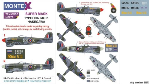 Przejdź do produktu MONTEX K48273 - 1:48 Typhoon Mk.Ib