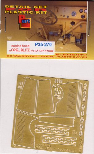 Przejdź do produktu PART P35270 - 1:35 Opel Blitz Typ 2,5 - 3,2(1,5 t) - Engine Hood