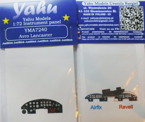 Przejdź do produktu YAHU YMA7240 - 1:72 Avro Lancaster tablica przyrządów