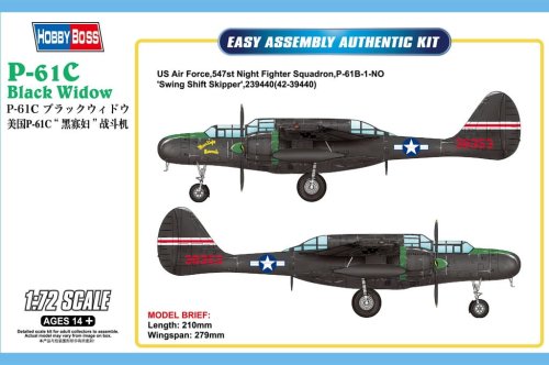 Przejdź do produktu HOBBY BOSS 87263 - 1:72 P-61C Black Widow