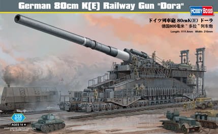 Przejdź do produktu HOBBY BOSS 82911 - 1:72 German 80cm K(E) Railway Gun Dora