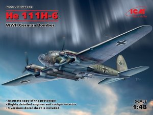 ICM 48262 - 1:48 Heinkel He 111H-6 WWII German Bomber