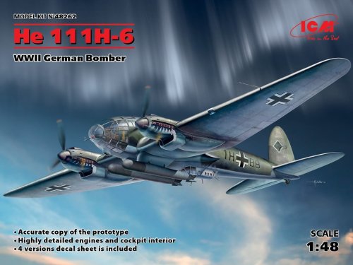 Przejdź do produktu ICM 48262 - 1:48 Heinkel He 111H-6 WWII German Bomber