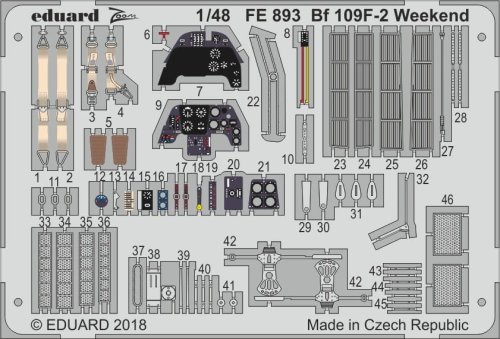 Przejdź do produktu Eduard FE893 - 1:48 Bf 109F-2 Weekend