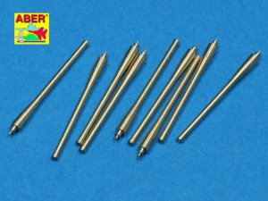 ABER 1:350L-40  - 1:350 Set of 9 pcs 142mm barrels for ships Richeulieu, Jean Bart & Galissonniere clas crusier