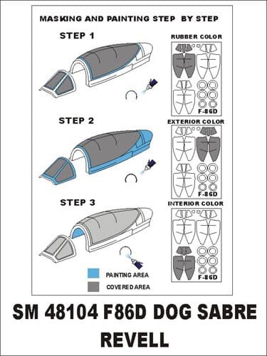 Przejdź do produktu MONTEX SM48104 - 1:48 F-86 D Dog Sabre