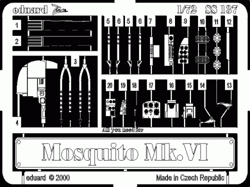 Przejdź do produktu EDUARD SS137 - 1:72 Mosquito Mk.VI