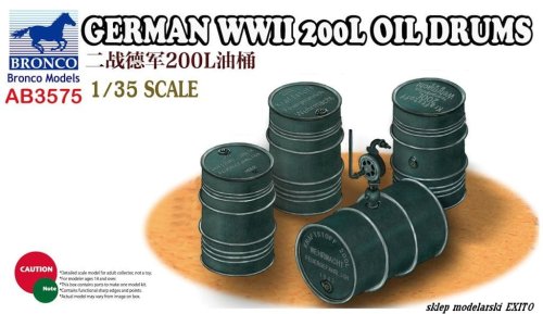Przejdź do produktu BRONCO AB 3575 - 1:35 German WWII 200L Oil Drums