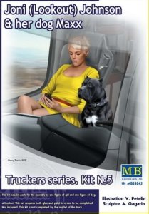 MASTER BOX 24045 - 1:24 Joni (Lookout) Johnson & her dog Maxx